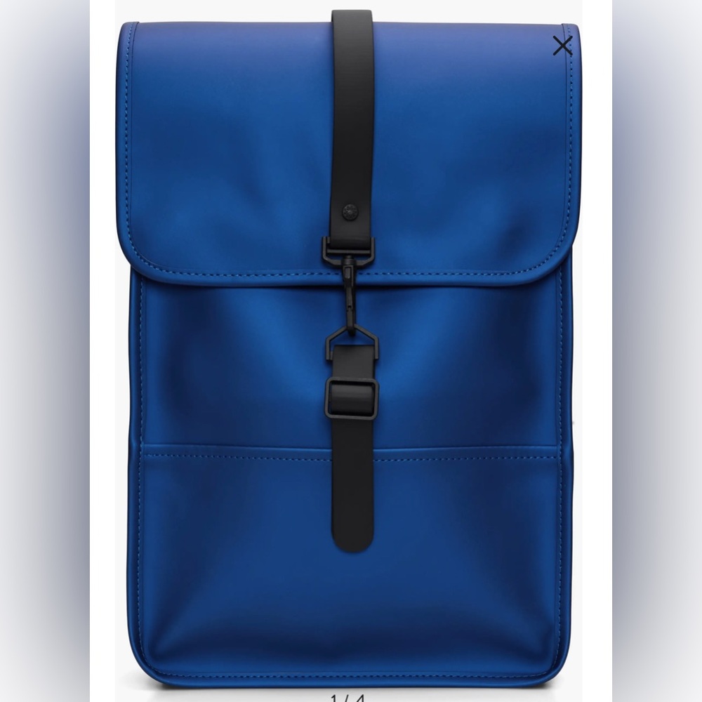 NWT RAINS Mini Waterproof Backpack Blue